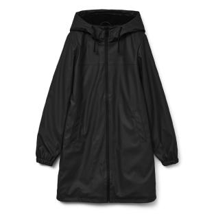 Veste Imperméable Noir Vero Moda Teddy Coated vue 0