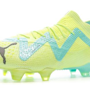 Chaussures de Football Bleu/Jaune Fluo Homme Puma Future Ultimate vue 7