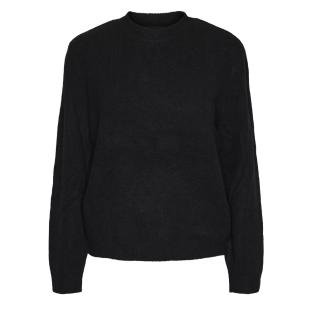 Pull Noir Femme Pieces Emma pas cher