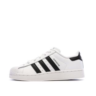 Superstar Baskets Blanc/Noir Mixte Adidas vue 0