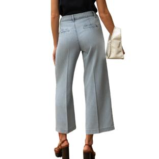 Jean Wide Bleu Femme Oraije Eleonorette vue 0