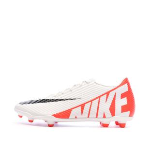 Chaussures de Foot Blanc/Rouge Homme Nike Vapor 15 Club FG/MG pas cher