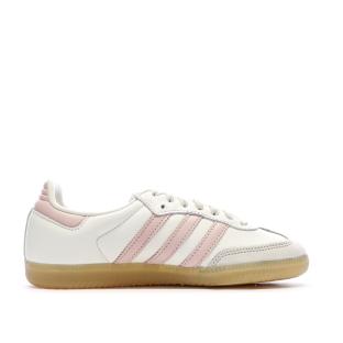 Samba Baskets Beige/Rose Femme Adidas vue 0