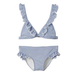 Maillot de bain 2 pièces Bleu/Blanc Fille Name It Zannah pas cher