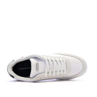 Baskets Blanches/Marine Homme Tommy Hilfiger Core Leath vue 0