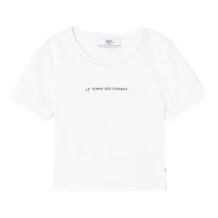 T-Shirt Blanc Fille Le Temps Des Cerises Yukongi pas cher