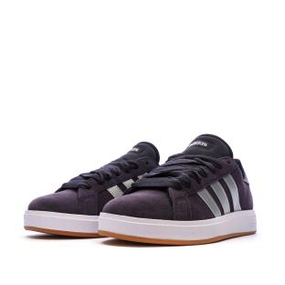 Baskets Noires Garçon Adidas Grand Court Base vue 0