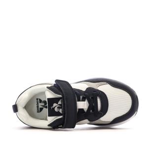 Baskets Marine/Blanc Garçon Le Coq Sportif R500 Ocean vue 4