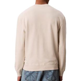 Sweat Écru Homme Calvin Klein 350terry Monog vue 2