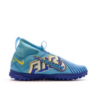 Chaussures de Foot Bleu Junior Nike Zoom Vapor 15 Academy KM vue 2