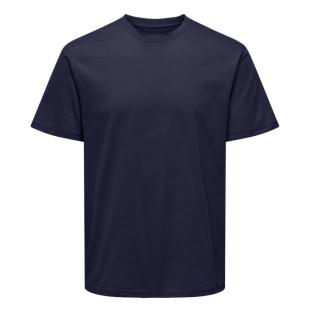 T-shirt Marine Homme Only & Sons Life Stitch vue 0