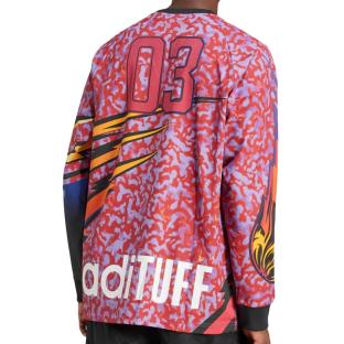 Adidas Men’s Red Graphic Adilenium Season 3 T-shirt Photo of the Espace des Marques %store% store - view of %key%