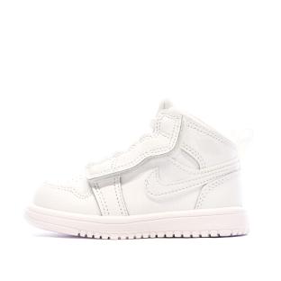 Baskets Blanches Garçon Nike Jordan 1 pas cher