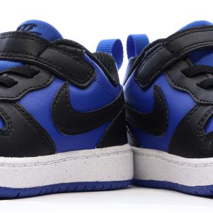 Baskets Bleu/Noires Garçon Nike Court Borough vue 7