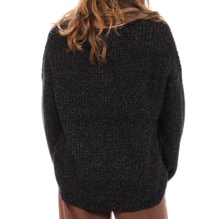 Pull Noir Femme JDY Megan vue 2