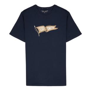 T-shirt Marine Homme Teddy Smith T-flag pas cher