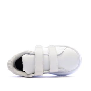 Baskets Blanches/Noir Garçon/Fille bébé Adidas Advantage vue 0
