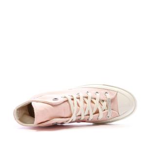 Baskets Roses Clair Femme Converse Chuck 70 vue 4