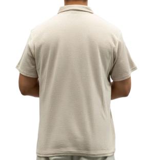 Polo Beige Homme Paname Brothers Eponge vue 0