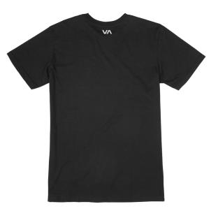 T-shirt Noir Homme RVCA Blur vue 2