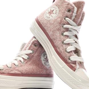 Baskets Roses Femme Converse Chuck 70 High Top vue 7