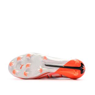 Chaussures de football Blanches/Oranges Homme Puma Ultra 5 Ultimate vue 0