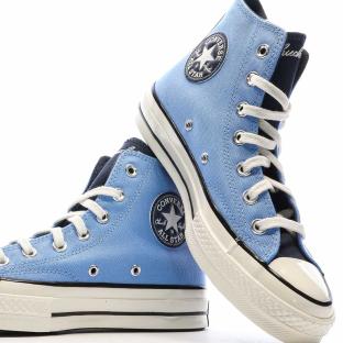 Baskets Bleues Mixte Converse Chuck 70 Letterman vue 7
