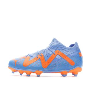 Chaussures de Football Bleu/Orange Garçon Puma Future Match pas cher