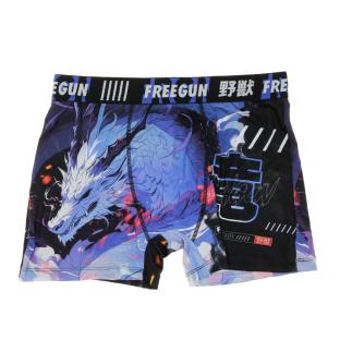 Boxer Bleu Homme Freegun Dragon pas cher