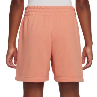 Short Orange Fille Nike G Nsw Club Ft 5in Short vue 2
