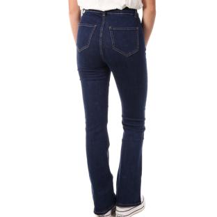 Jean Bleu Femme Monday Premium Jean Bouton vue 2