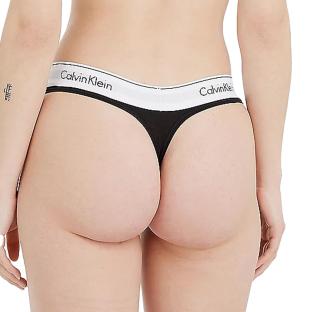 String Noir Femme Calvin Klein Jeans ThongGS 0000F3786E vue 2
