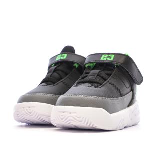 Baskets Noir/Vert Garçon Nike Jordan Max Aura 3 vue 6