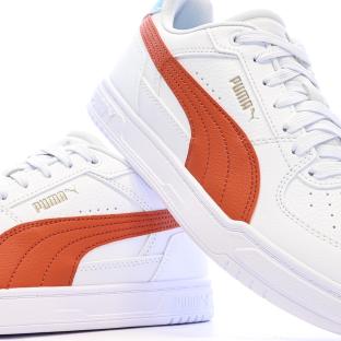 Puma Caven III Sneaker für Jungen, Weiß/Orange/Blau Ansicht 0