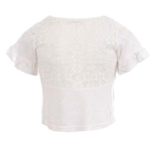 T-shirt Blanc Fille Teddy Smith Tisiane vue 2