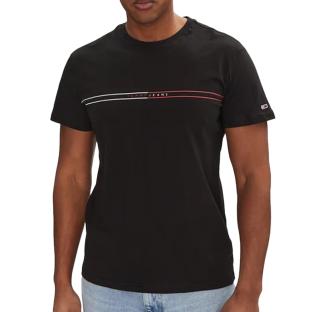 T-Shirt Noir Homme Tommy Hilfiger Slim Entry Graph pas cher