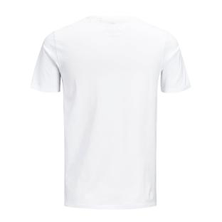 T-shirt Blanc Garçon Jack & Jones Crew Neck vue 2