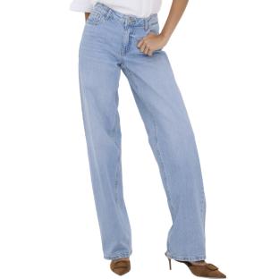 Jean Droit Taille Basse Bleu Clair Femme JDY Katie 1006 vue 0