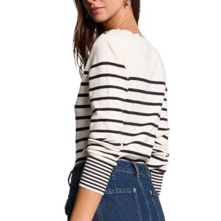 Pull Beige/Marine Femme Morgan Jauge vue 2