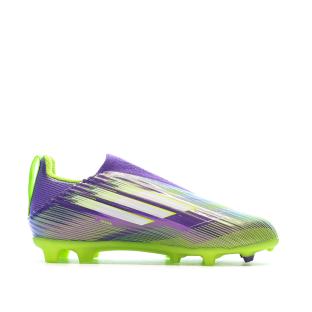 Adidas F50 League Ll FG/MG Junior-Fußballschuhe, violett/gelb Ansicht 0