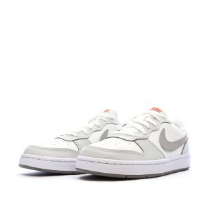 Baskets Blanc/Gris Femme Nike Court Borough Low vue 0
