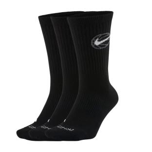 x3 Paires de Chaussettes Noires Homme Nike DA2123 pas cher