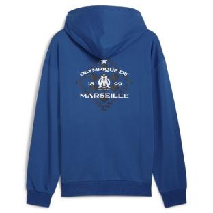 OM Sweat Bleu Foncé Homme Puma Om Culture+ vue 2