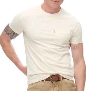 T-Shirt Beige Homme Superdry Essential pas cher