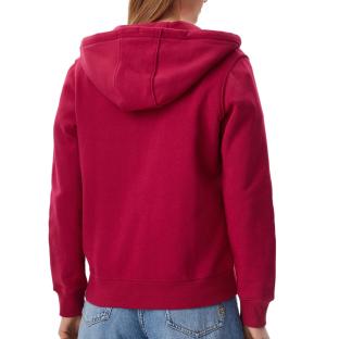 Sweat Zippée Rose Femme Tommy Hilfiger Flag T-black vue 2