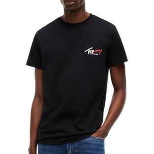 Camiseta negra de hombre Tommy Hilfiger Slim ver 0