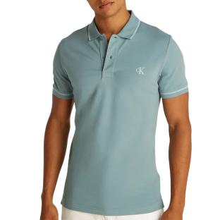 Polo Bleu Homme Calvin Klein Jeans Tipping pas cher