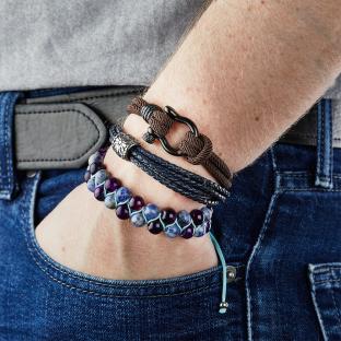 Bracelet Noir Homme Geographical Norway 315031 vue 0