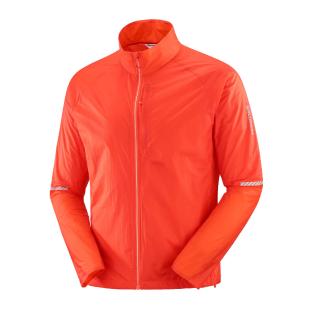 Manteau Coupe Vent Rouge Homme Salomon Sense Flow vue 0