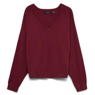 Pull Bordeaux Femme Vero Moda Holly Karis vue 0